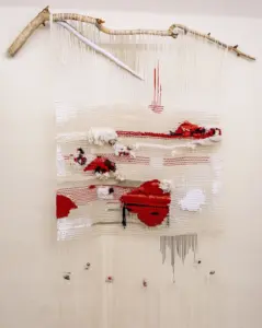 Cercant camins, tapís amb ordit de cotó, 230x175 cm