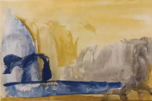 Sense títol sèrie blava 3, Tremp de goma, 21x31,5 cm