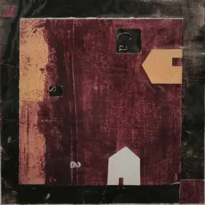 Sense títol sèrie vermella 8, Mixta sobre paper, 15x15 cm