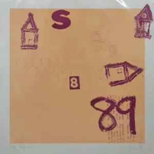 Serigrafia 3, Serigrafia sobre paper, 35x35 cm