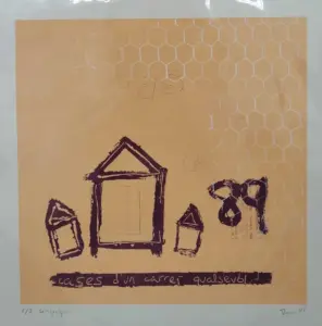 Serigrafia 4, Serigrafia sobre paper, 35x35 cm