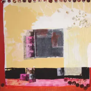 Apunts de vida 2, mixta sobre tela, 80 x 80 cm