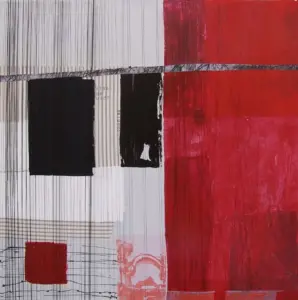 Lligams, mixta sobre tela, 80x80 cm