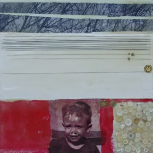 183 i botons, encàustica sobre fusta, 40x40 cm