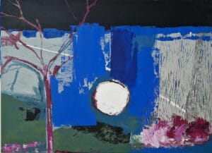 Lluna perduda, Acrílic sobre tela, 97x130 cm