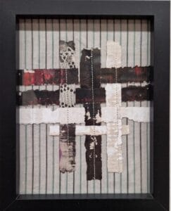 Trama i ordit, Mixta sobre tela, 17x12 cm